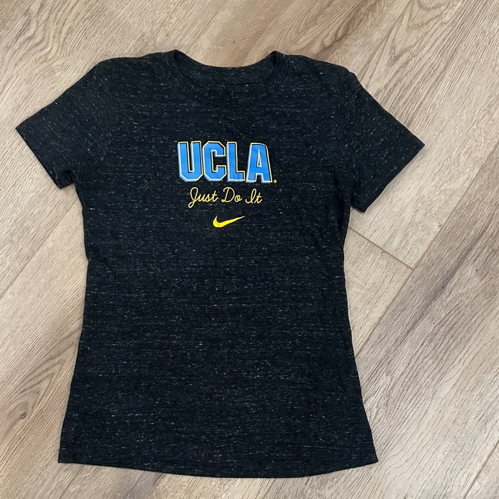 Nike Black T-Shirt with Blue and Yellow UCLA Design